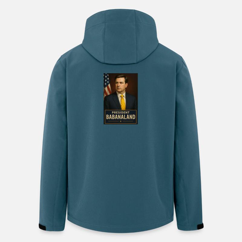 Humorvolles Babaland President Design - Recycelte Männer Softshell-Jacke von Stanley/Stella - Dunkles Petrol