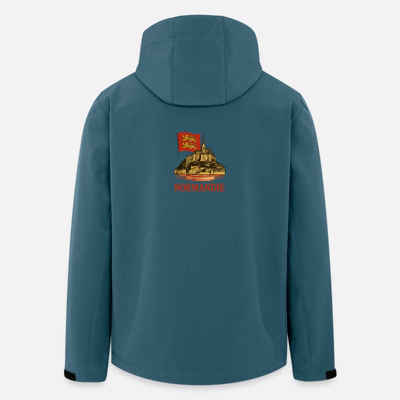 Mont Normand - Recycelte Männer Softshell-Jacke von Stanley/Stella - Dunkles Petrol