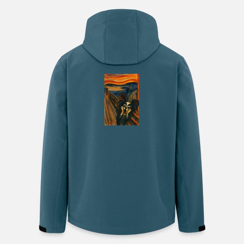 Der Schrei Papillon Jesko - Recycelte Männer Softshell-Jacke von Stanley/Stella - Dunkles Petrol