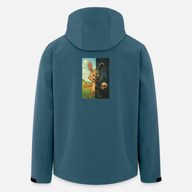 Zombie Untotes Kaninchen Halloween - Recycelte Männer Softshell-Jacke von Stanley/Stella - Dunkles Petrol