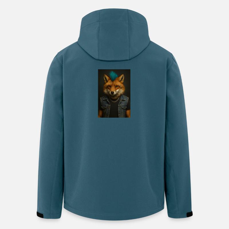 Punkfuchs Denim-Weste - Recycelte Männer Softshell-Jacke von Stanley/Stella - Dunkles Petrol