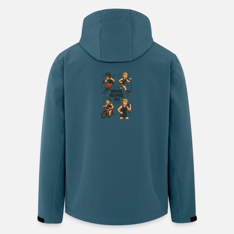 Spezielle Sportarten - Recycelte Männer Softshell-Jacke von Stanley/Stella - Dunkles Petrol