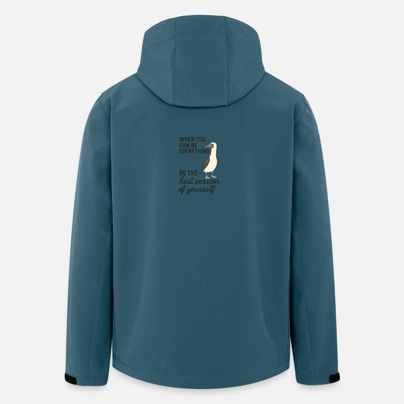 Fous à pieds bleus - Meilleure version - Veste softshell homme en polyester recyclé Stanley/Stella - bleu pétrole foncé
