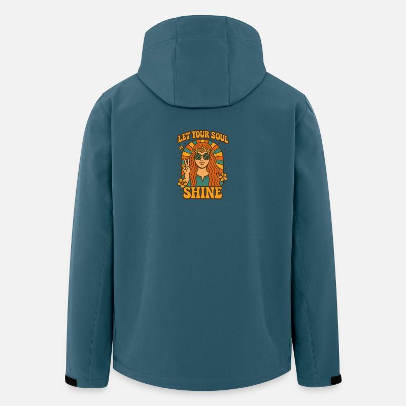 Let Your Soul Shine - Recycelte Männer Softshell-Jacke von Stanley/Stella - Dunkles Petrol