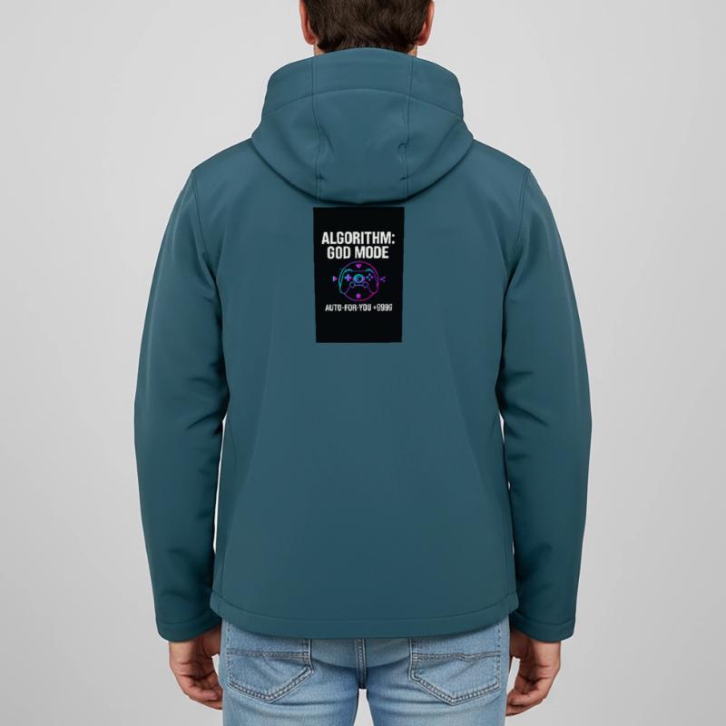 Algorithm God Mode Men’s Recycled Softshell Jacket by Stanley/Stella