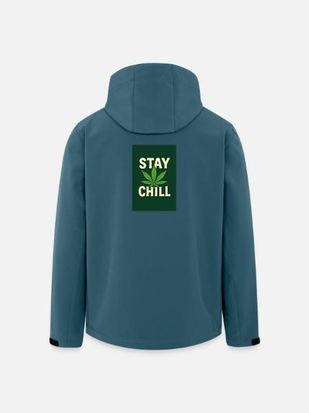 Stay Chill Cannabis Leaf - Men’s Recycled Softshell Jacket by Stanley/Stella - stargazer