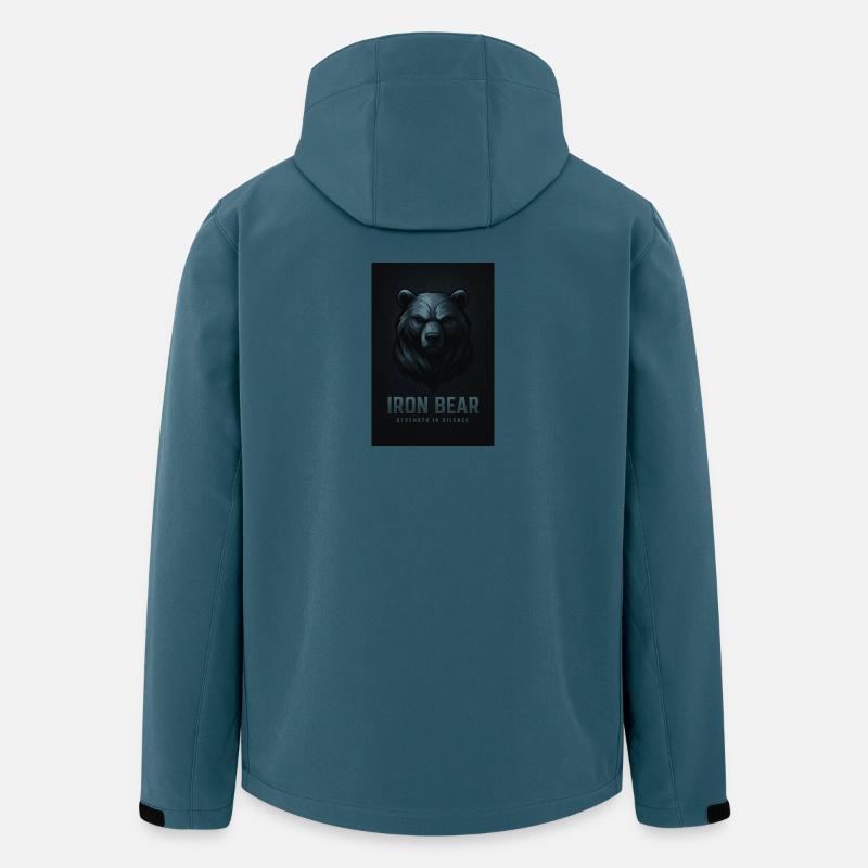 Iron Bear Strength in Silence - Men’s Recycled Softshell Jacket by Stanley/Stella - stargazer
