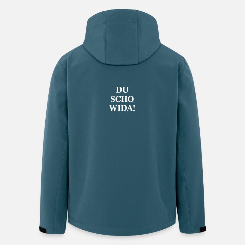 Du scho wida Bold Statement - Veste softshell homme en polyester recyclé Stanley/Stella - bleu pétrole foncé