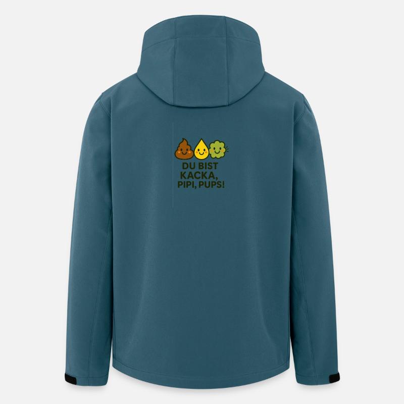 Du bist... - Recycelte Männer Softshell-Jacke von Stanley/Stella - Dunkles Petrol