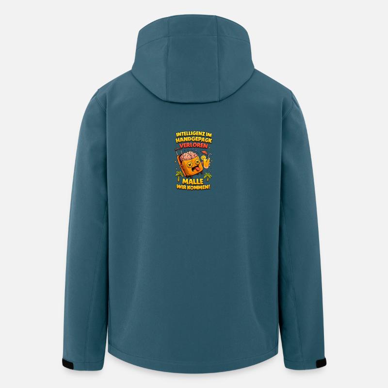 Malle Wir Kommen - Recycelte Männer Softshell-Jacke von Stanley/Stella - Dunkles Petrol