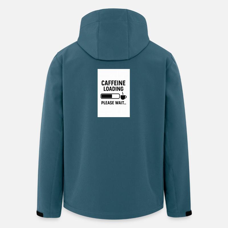 Kaffee Ladezustand – Bitte Warten - Recycelte Männer Softshell-Jacke von Stanley/Stella - Dunkles Petrol