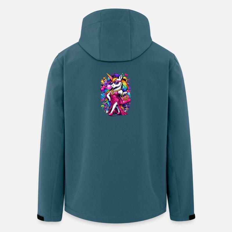 Glamicorn - Recycelte Männer Softshell-Jacke von Stanley/Stella - Dunkles Petrol