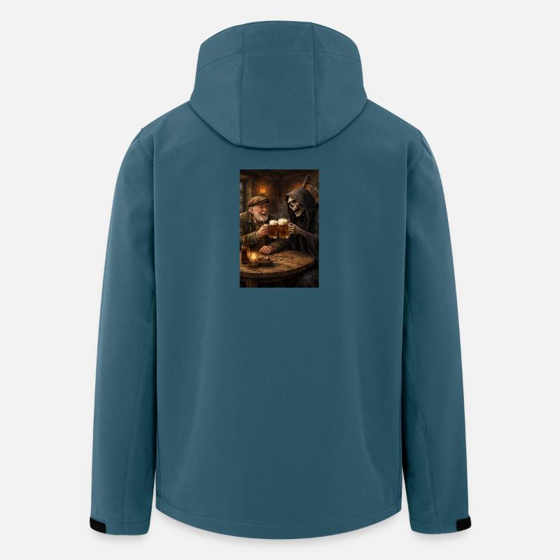Bier trinken mit dem Tod - Recycelte Männer Softshell-Jacke von Stanley/Stella - Dunkles Petrol