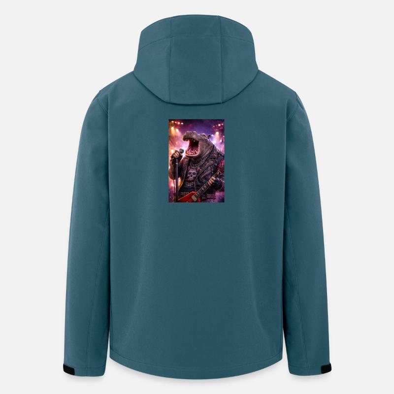 RockyZoo50 - Recycelte Männer Softshell-Jacke von Stanley/Stella - Dunkles Petrol
