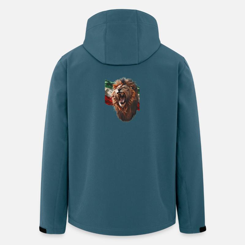 Roaring lion and Iranian flag - Men’s Recycled Softshell Jacket by Stanley/Stella - stargazer