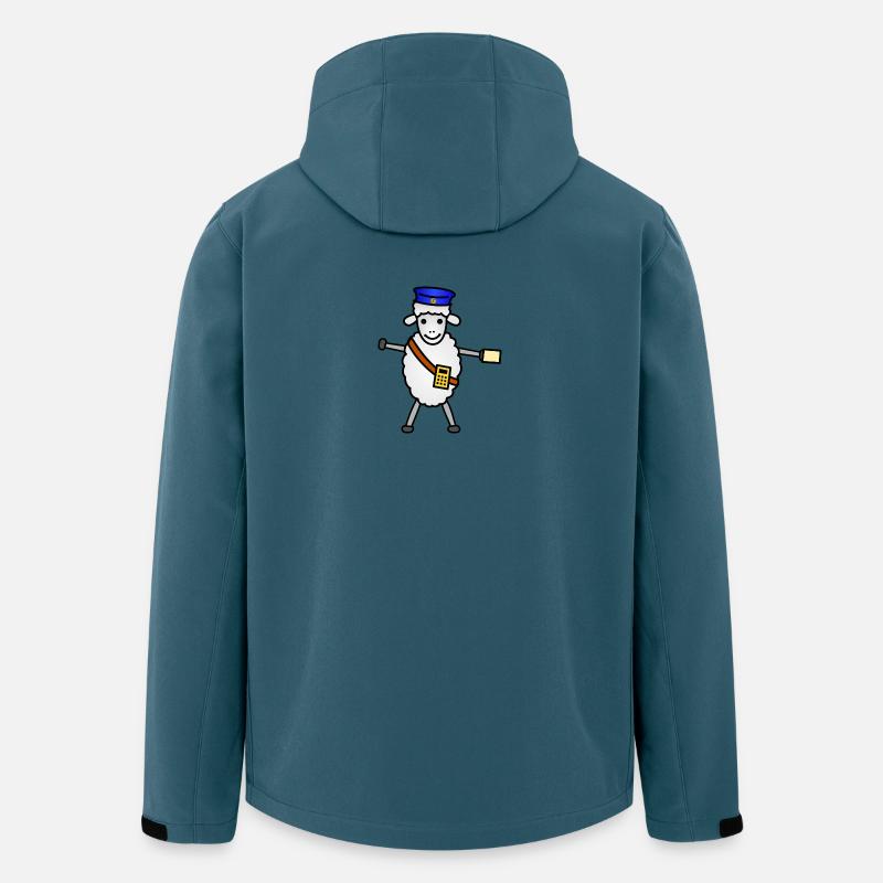 TIB_Schaf ner_bunt - Veste softshell homme en polyester recyclé Stanley/Stella - bleu pétrole foncé