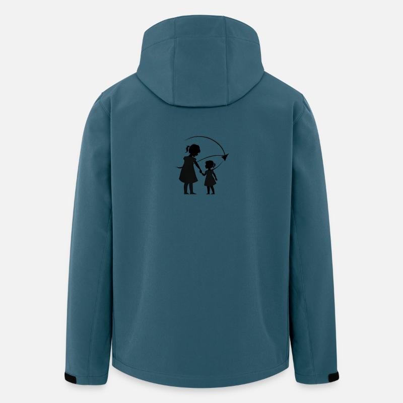 Meine Schwester Photoroom - Recycelte Männer Softshell-Jacke von Stanley/Stella - Dunkles Petrol