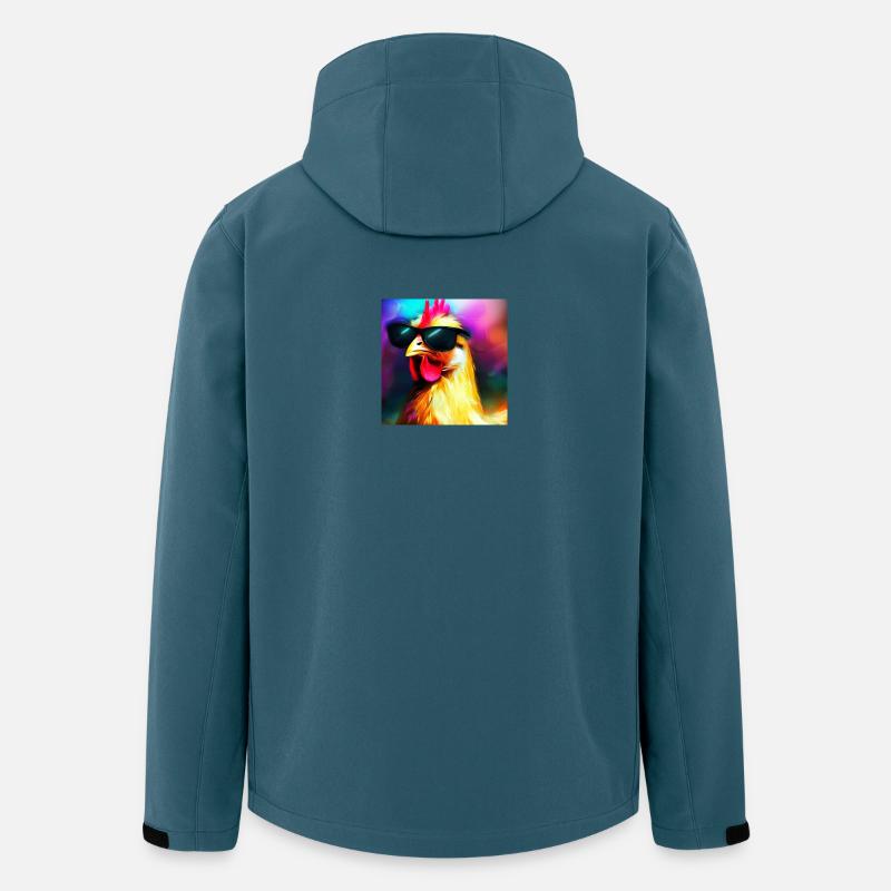 Fancy Chicken IV - Recycelte Männer Softshell-Jacke von Stanley/Stella - Dunkles Petrol