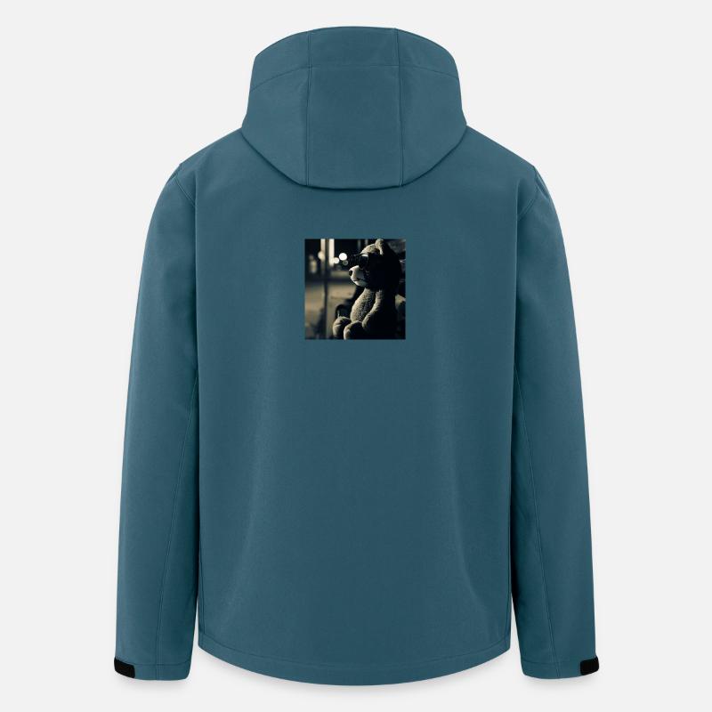 Teddy is wating - Recycelte Männer Softshell-Jacke von Stanley/Stella - Dunkles Petrol