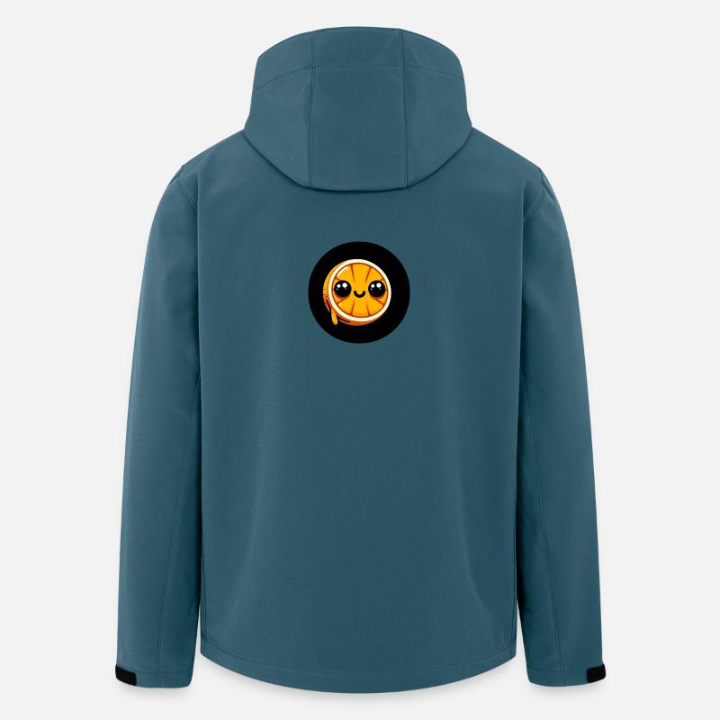 Comic Orange with Eyes - Men’s Recycled Softshell Jacket by Stanley/Stella - stargazer