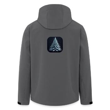 Arbre de Noël Sapin Polygones Vert - Veste softshell homme en polyester recyclé Stanley/Stella - bleu pétrole foncé - Dos - AI Model Male 185 light (185cm)