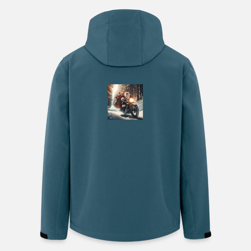 Weihnachts Design2 - Recycelte Männer Softshell-Jacke von Stanley/Stella - Dunkles Petrol