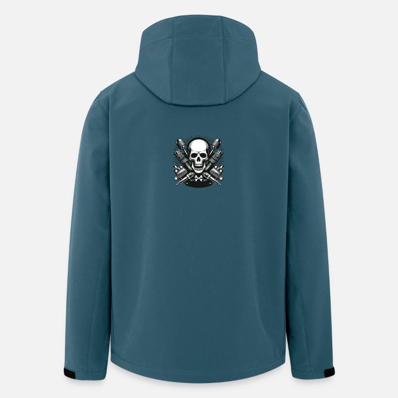 Biker Skull Design 3 - Men’s Recycled Softshell Jacket by Stanley/Stella - stargazer