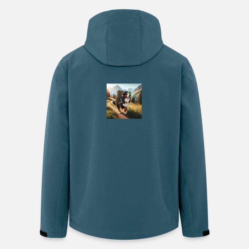 Bouvier bernois - Veste softshell homme en polyester recyclé Stanley/Stella - bleu pétrole foncé