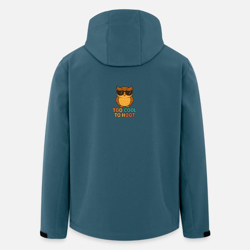 Too Cool to Hoot – Coole Eule - Recycelte Männer Softshell-Jacke von Stanley/Stella - Dunkles Petrol