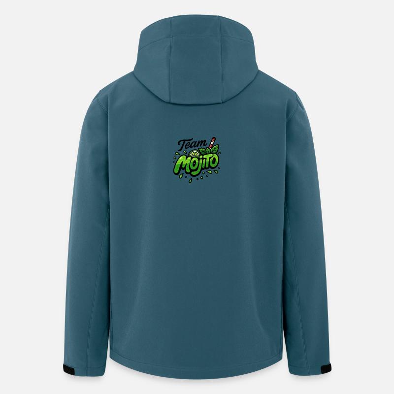 Team Mojito - Veste softshell homme en polyester recyclé Stanley/Stella - bleu pétrole foncé