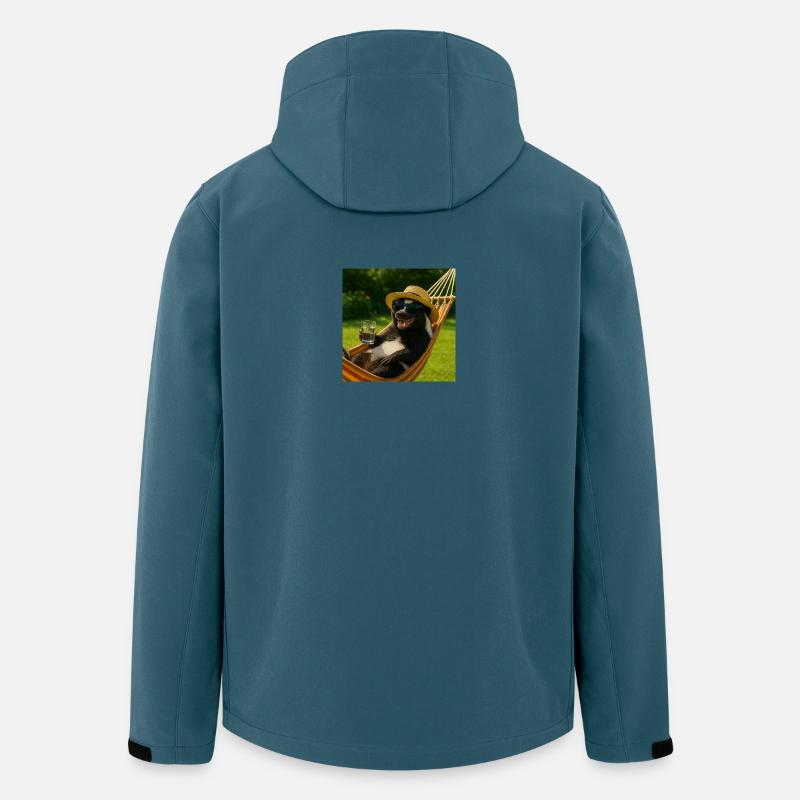 Refroidissement de la mouffette - Veste softshell homme en polyester recyclé Stanley/Stella - bleu pétrole foncé