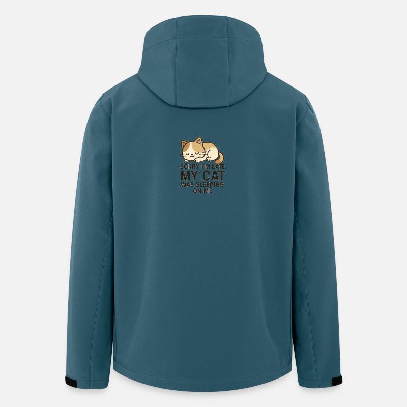 Delay Jeu avec chaton mignon - Veste softshell homme en polyester recyclé Stanley/Stella - bleu pétrole foncé