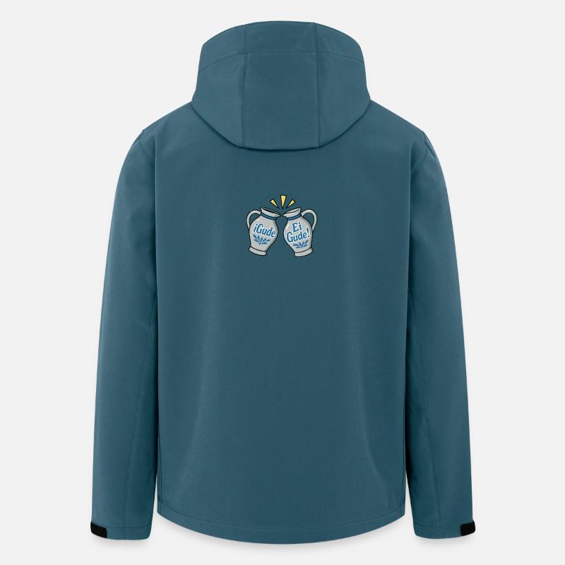 iGude-vs-Ei-Gude - Recycelte Männer Softshell-Jacke von Stanley/Stella - Dunkles Petrol