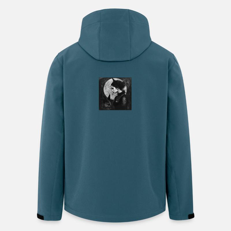 Nachtkatze und Dämongirl - Recycelte Männer Softshell-Jacke von Stanley/Stella - Dunkles Petrol