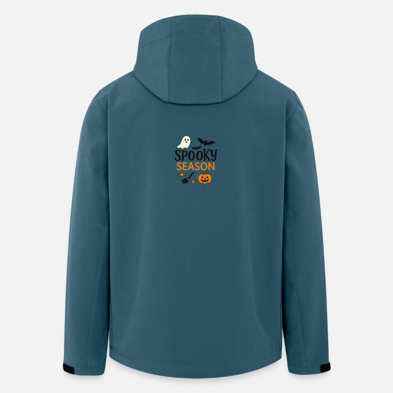 Gruselige Halloween Saison Illustration - Recycelte Männer Softshell-Jacke von Stanley/Stella - Dunkles Petrol
