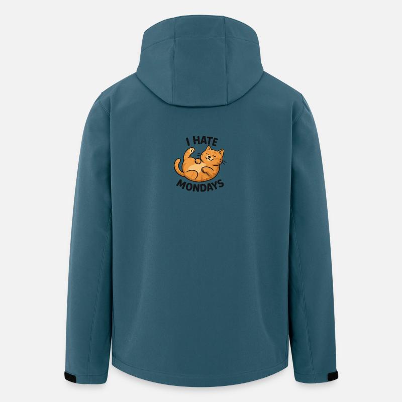 Charming cat drawing with sarcastic saying - Men’s Recycled Softshell Jacket by Stanley/Stella - stargazer