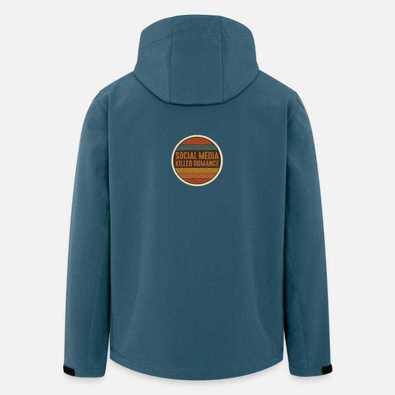 Social Media killed Romance Retro - Men’s Recycled Softshell Jacket by Stanley/Stella - stargazer