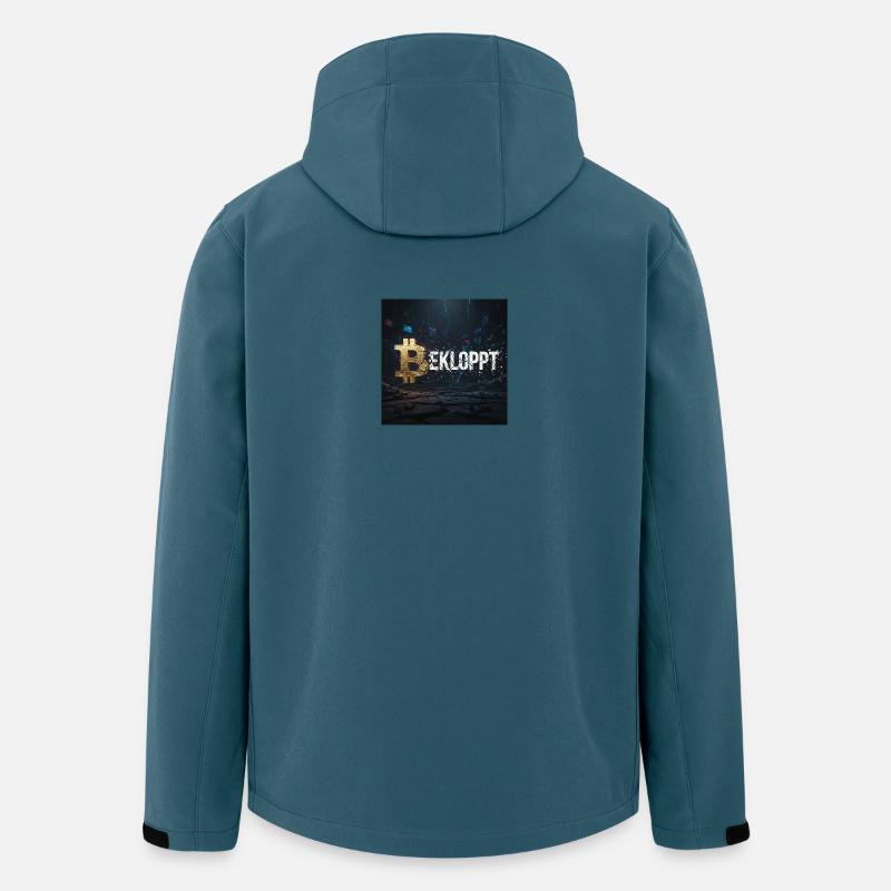 Bitcoin Explosion Crypto Chaos - Veste softshell homme en polyester recyclé Stanley/Stella - bleu pétrole foncé