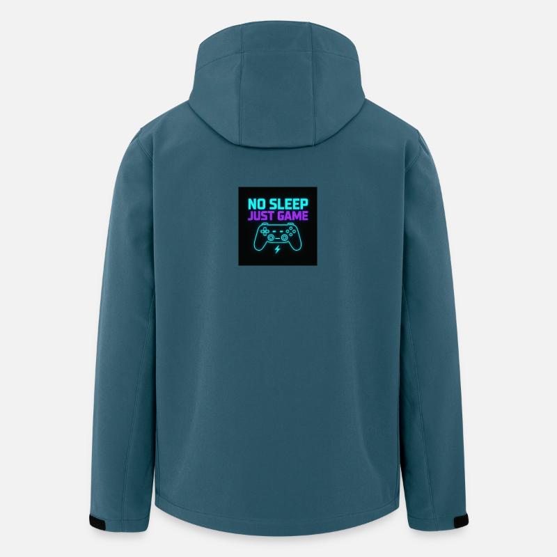 Kein Schlaf, nur Spiel - Recycelte Männer Softshell-Jacke von Stanley/Stella - Dunkles Petrol