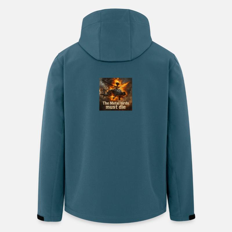 Die Metallvögel müssen sterben - Recycelte Männer Softshell-Jacke von Stanley/Stella - Dunkles Petrol