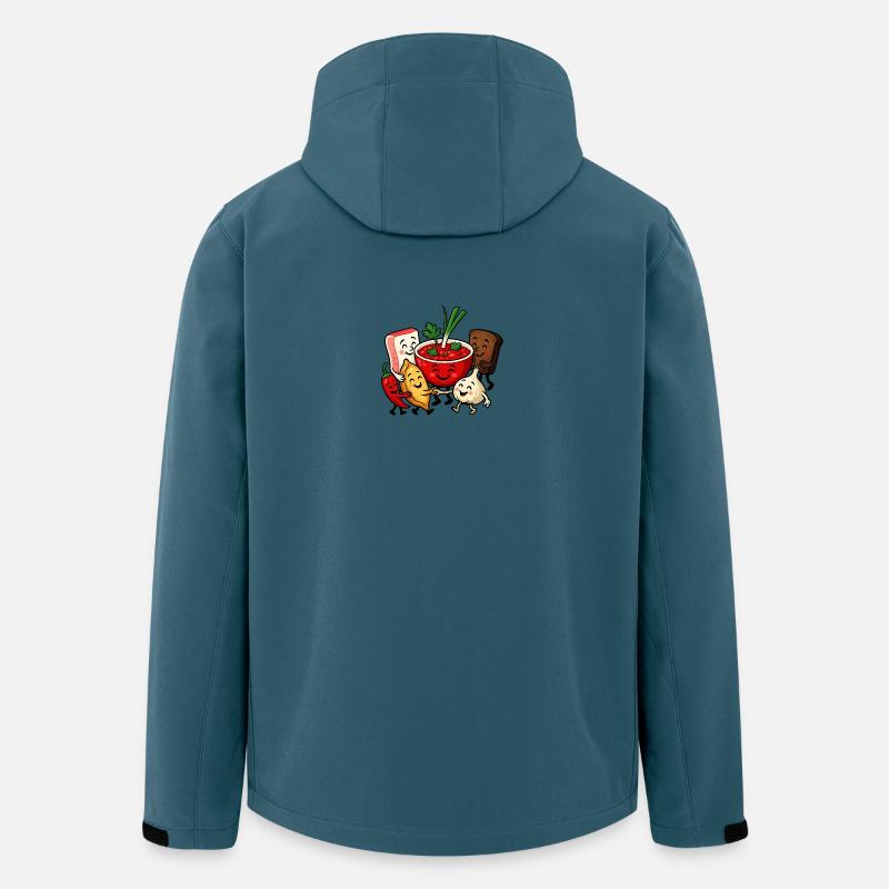 Amitié Bortsch colorée - Veste softshell homme en polyester recyclé Stanley/Stella - bleu pétrole foncé
