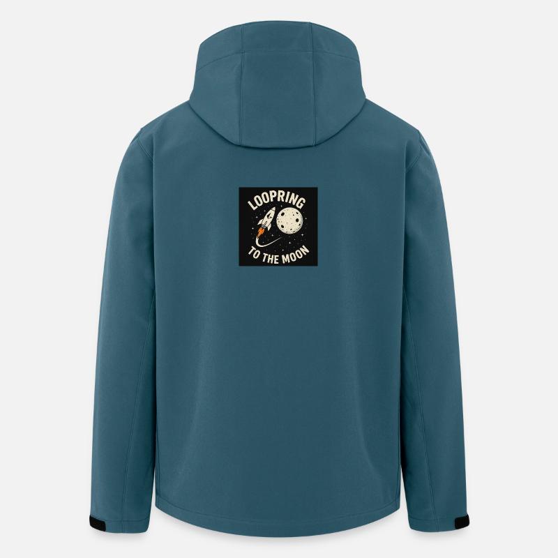 Loopring to the Moon! - Recycelte Männer Softshell-Jacke von Stanley/Stella - Dunkles Petrol