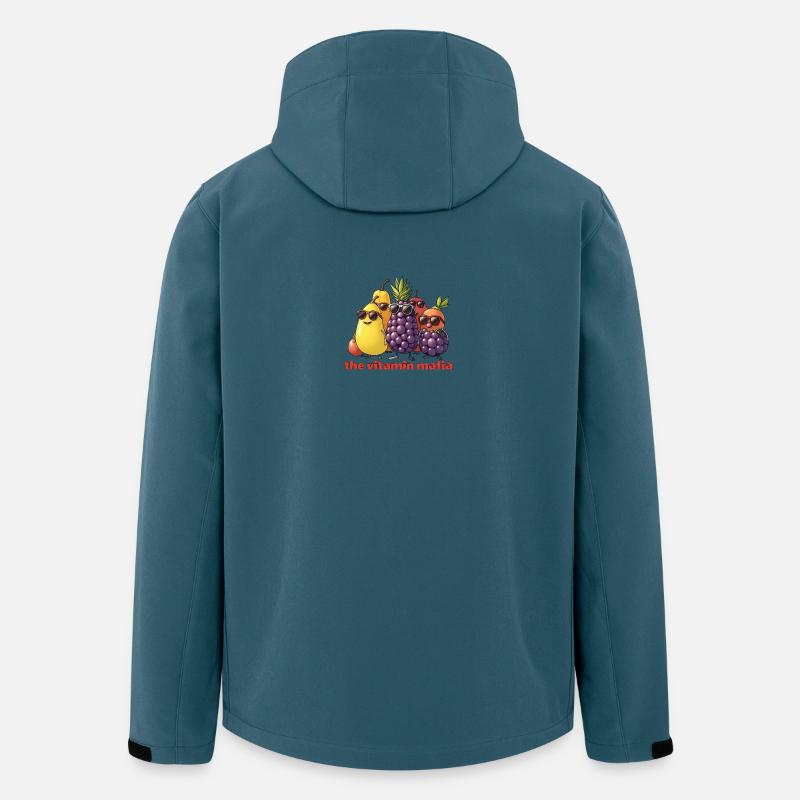 Vitamin Mafia Fruit Troop - Men’s Recycled Softshell Jacket by Stanley/Stella - stargazer