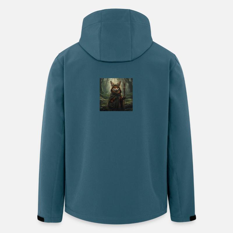 Forest Fox in Druid Cape - Men’s Recycled Softshell Jacket by Stanley/Stella - stargazer
