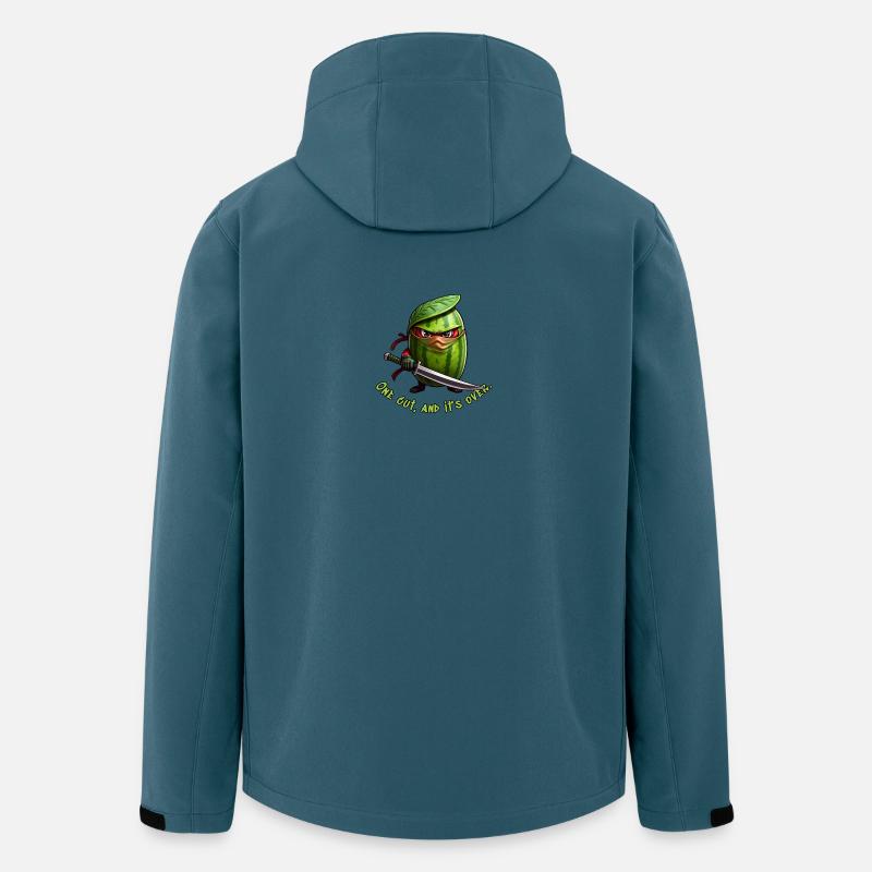 Wassermelone Ninja mit Schwert - Recycelte Männer Softshell-Jacke von Stanley/Stella - Dunkles Petrol