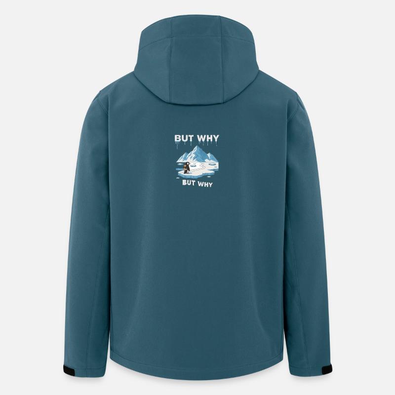Mais pourquoi Penguin - Veste softshell homme en polyester recyclé Stanley/Stella - bleu pétrole foncé