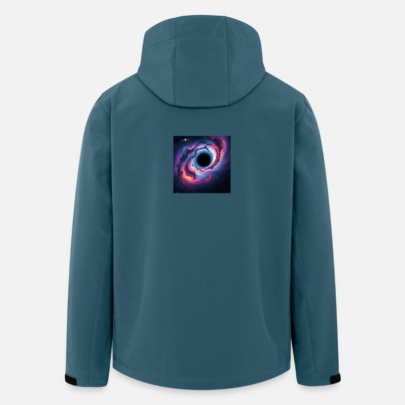 Black hole in the neon galaxy - Men’s Recycled Softshell Jacket by Stanley/Stella - stargazer
