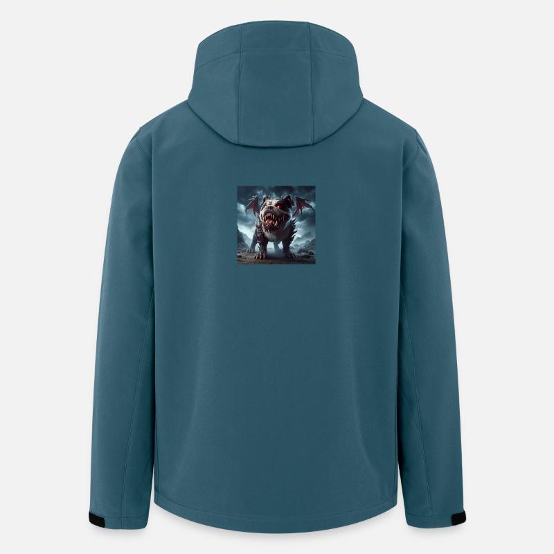 Rotäugiger Abgrundhund - Recycelte Männer Softshell-Jacke von Stanley/Stella - Dunkles Petrol