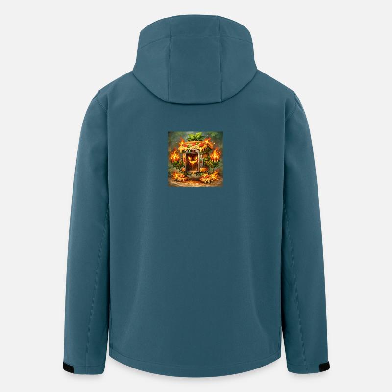 Pizza-Feuerofen Monster - Recycelte Männer Softshell-Jacke von Stanley/Stella - Dunkles Petrol