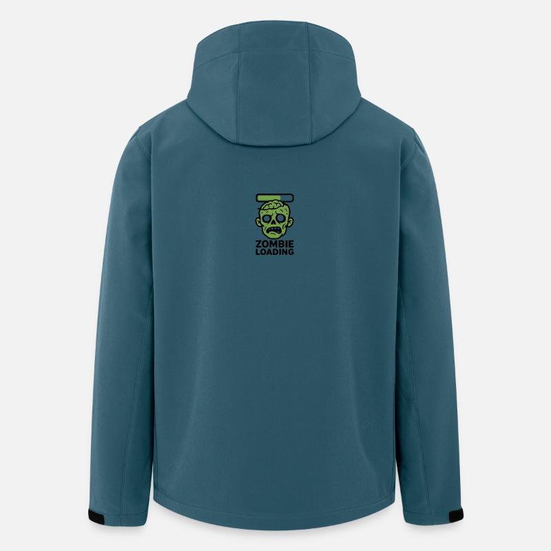 Zombie Loading Schädel Grafik - Recycelte Männer Softshell-Jacke von Stanley/Stella - Dunkles Petrol